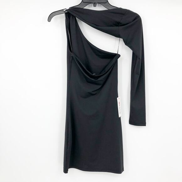 BARDOT Women's Londyn Mini Dress Small Black Cut Out Stretch Bodycon NWT - Picture 7 of 13